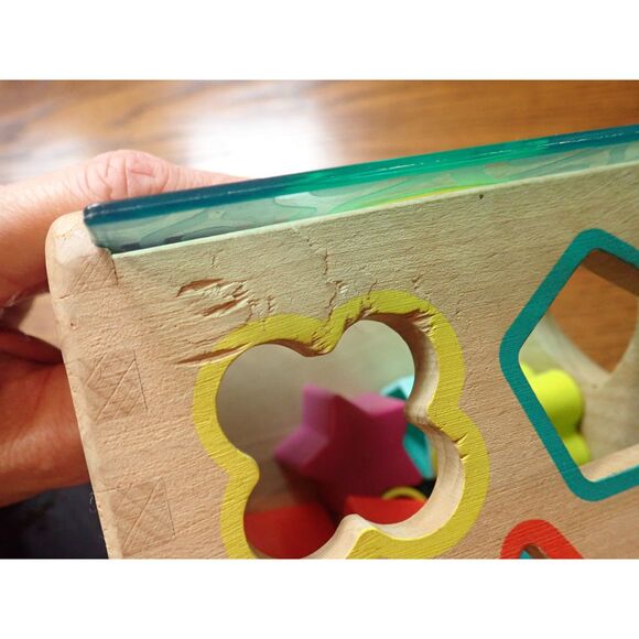 Shape Sorter Wonder Cube Dinosaur B Toy Wooden Vintage Fisher Price Lot Toys - Picture 4 of 11